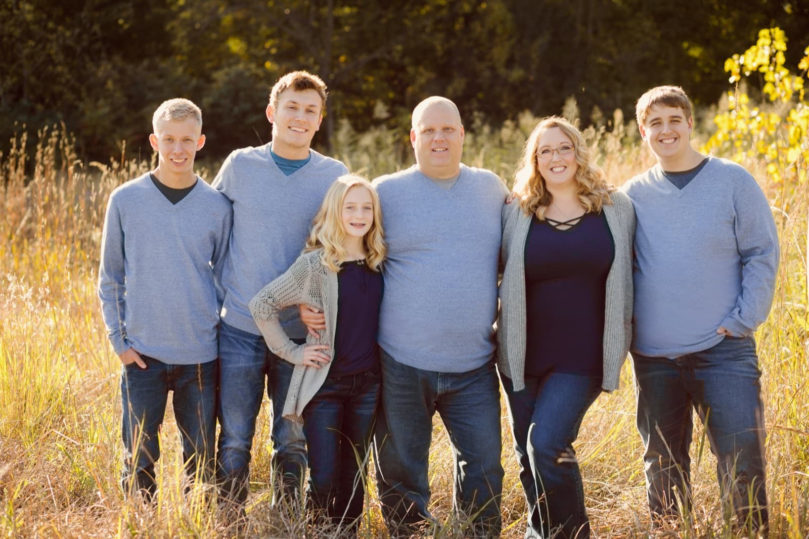 The Beebe family, owners of BB Painting Services